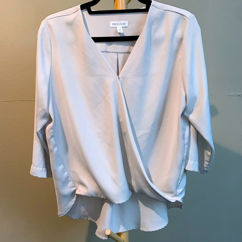 💥 Prologue faux wrap blouse
